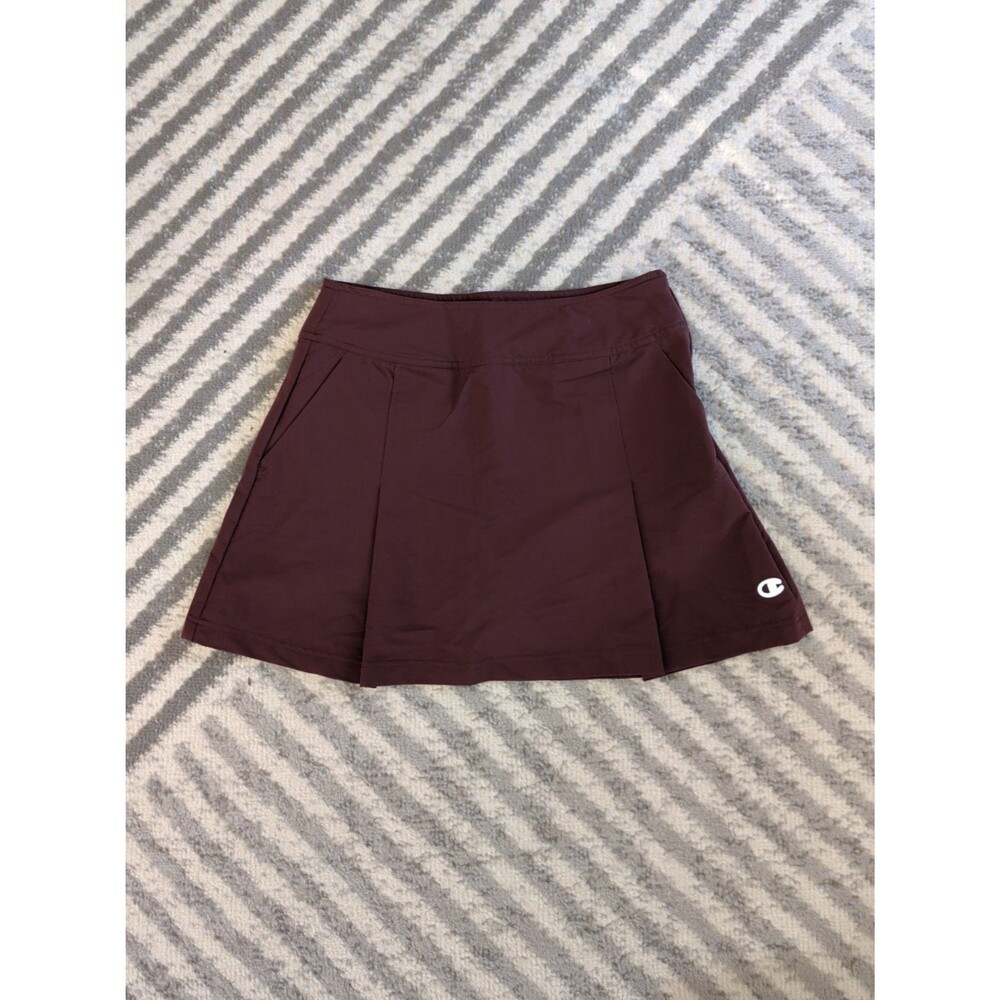 Champion Match Pleated Burgundy Tennis Skort